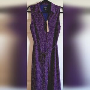 NWT- 🚨Sale!! Nicole Miller sleeveless collared dress